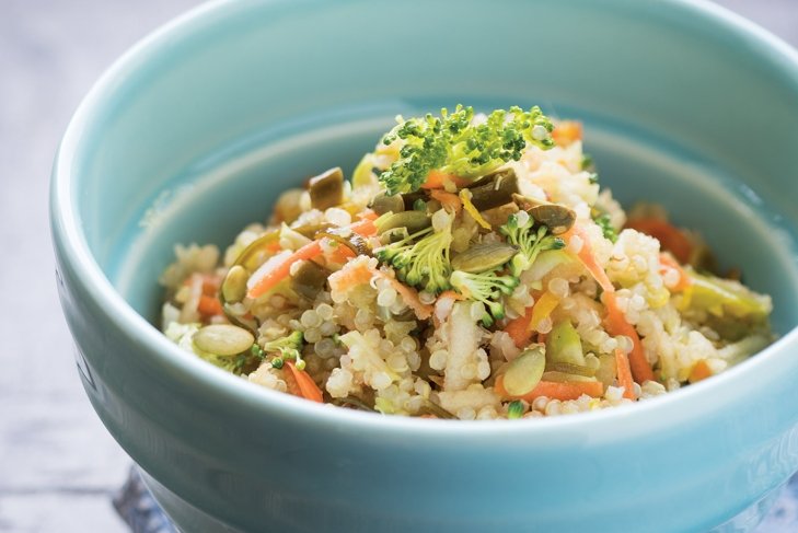 Quinoa Seaweed Broccoli Slaw