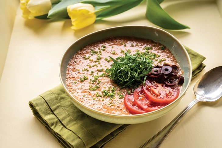 Refreshing Watermelon Rind Gazpacho